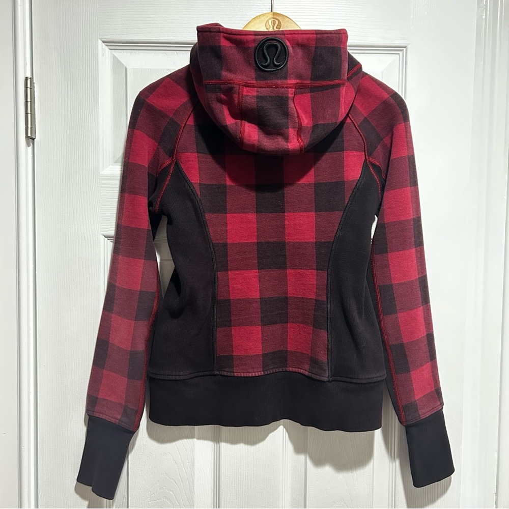 Flaw Lululemon Scuba Jacket Sz 4 Buffalo Check Lumberjacket - Picture 2 of 11